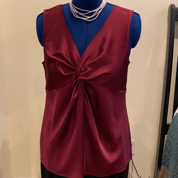 Ann Taylor Tops - Stunning NWT Ann Taylor Burgundy Sleeveless Top